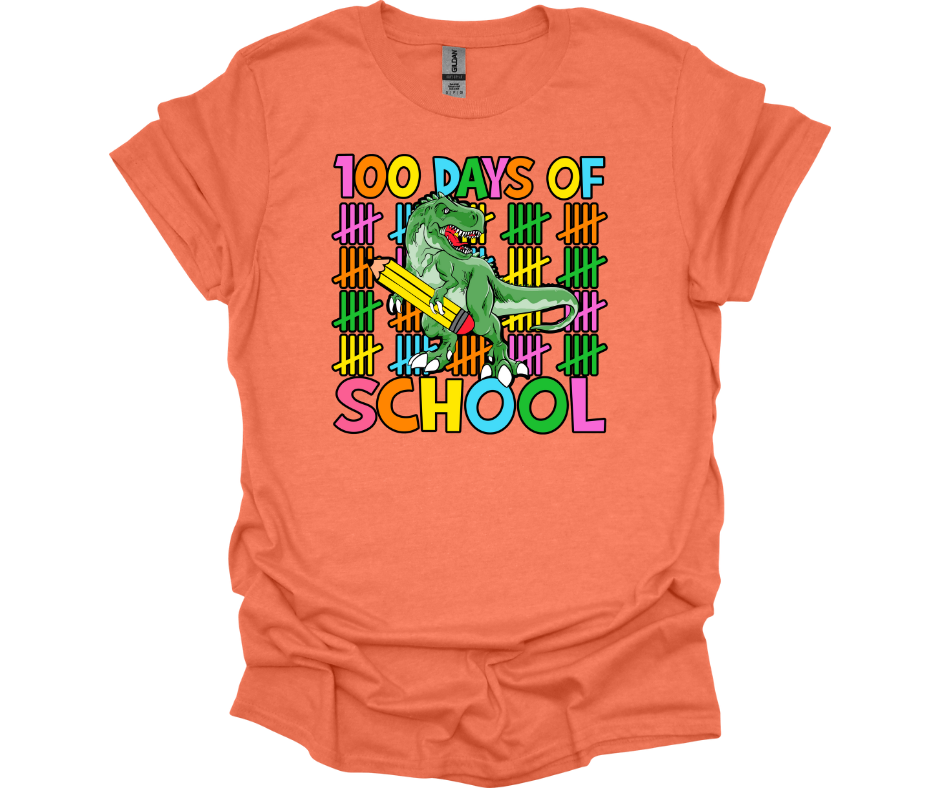 100 Days of School DIno