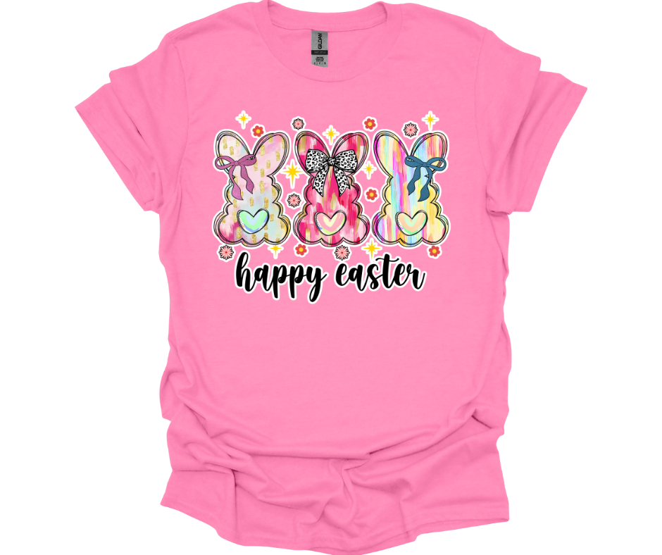 Happy Easter with Bunnies