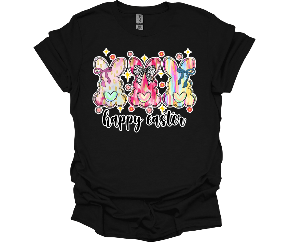 Happy Easter with Bunnies