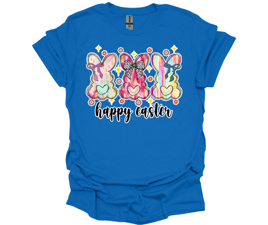 Happy Easter with Bunnies